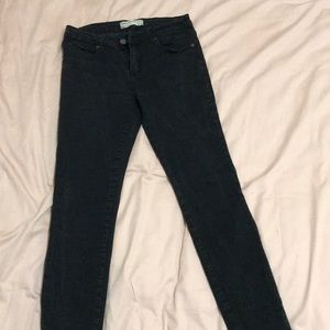 Black CottonOn zipper ankle grazer pants
